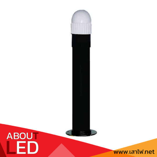 โคมไฟสนามหญ้า โป๊ะแก้วกลมสีนม รุ่น PU-217W (C)